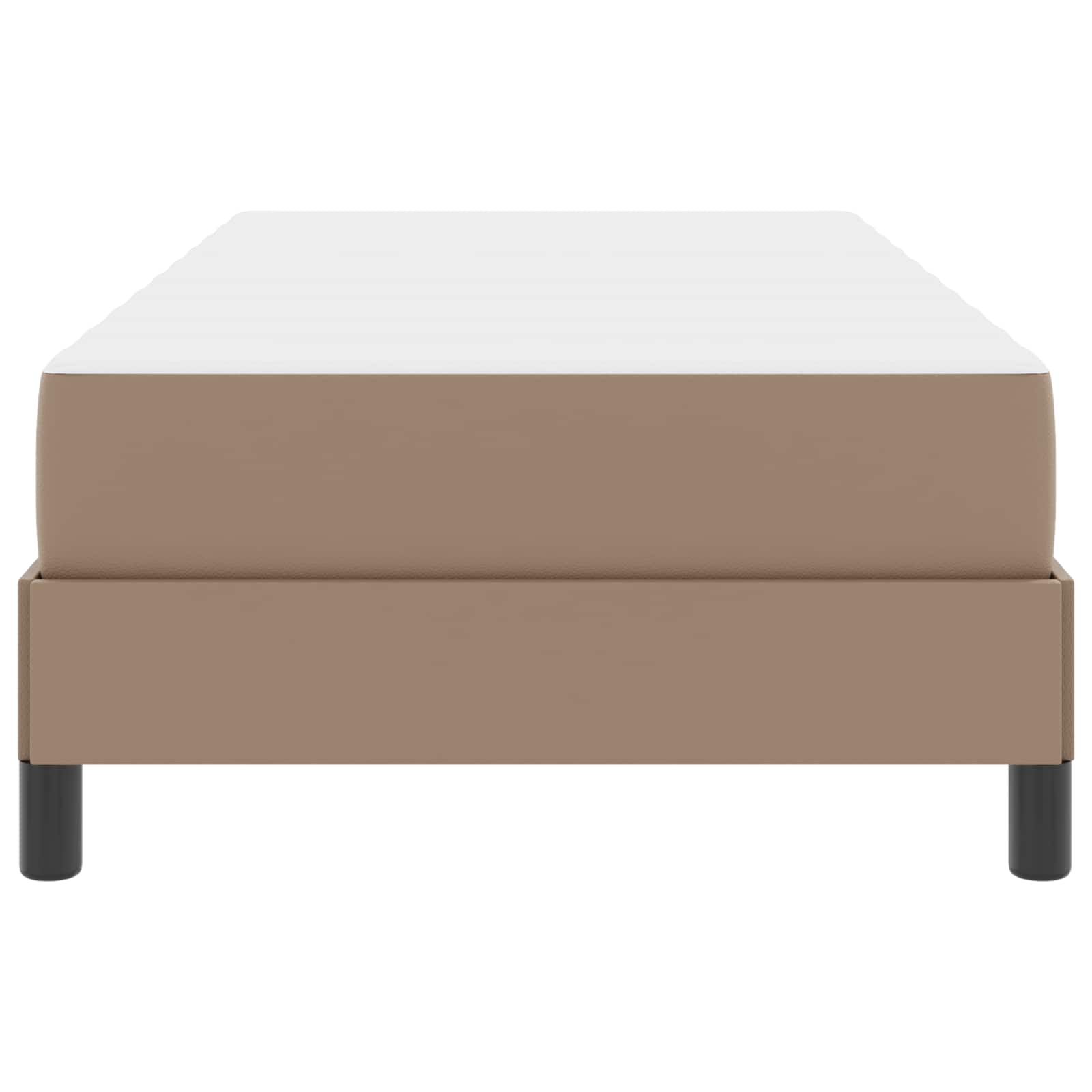 Cadre de lit avec matelas Cappuccino 90 x 190 cm tissu - XIOS