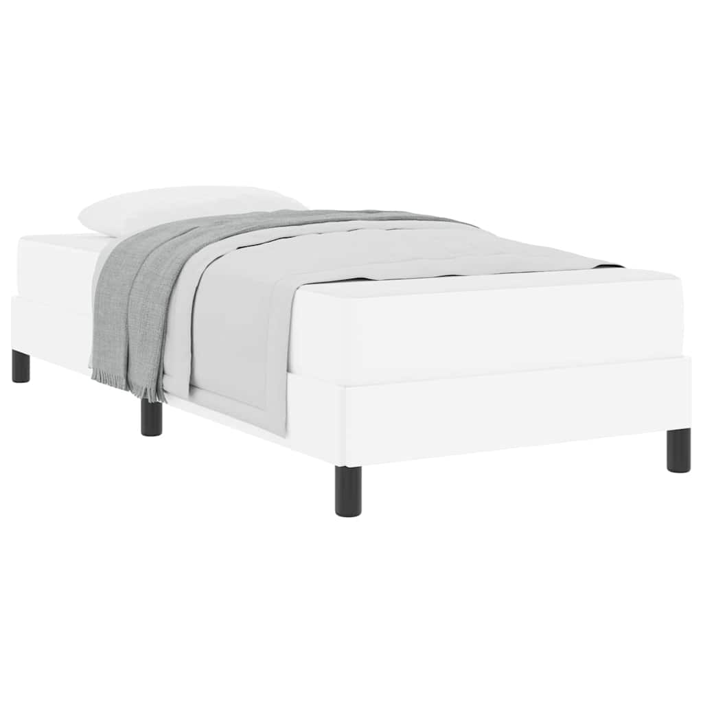 Lit avec matelas Blanc pur 100 x 200 cm Faux cuir - XIOS