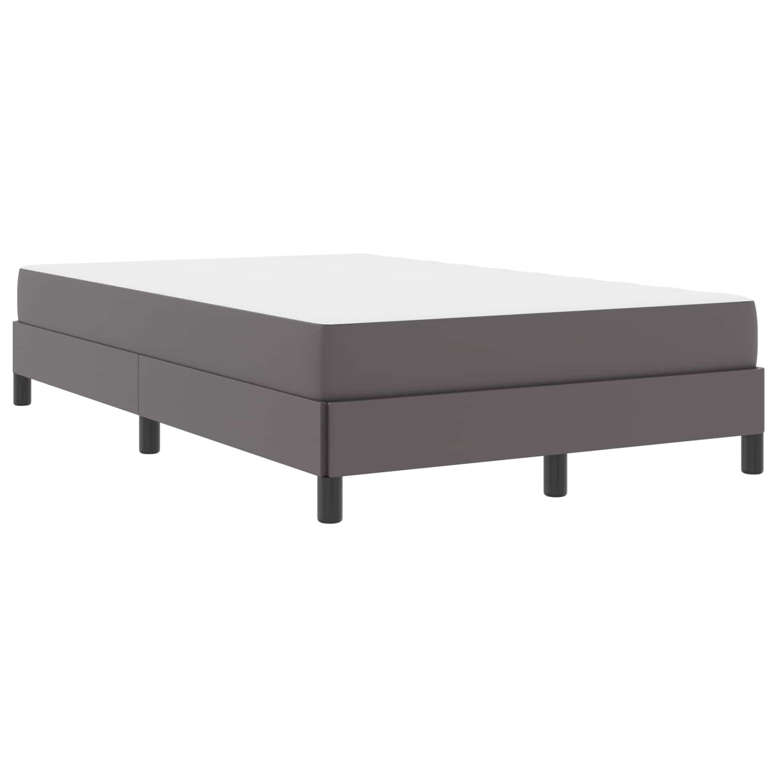 Cadre de lit avec matelas Gris 120 x 200 cm tissu - XIOS