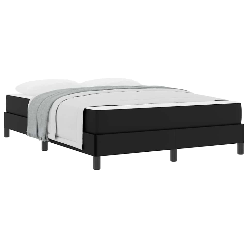 Lit avec matelas Noir 140 x 190 cm Faux cuir - XIOS