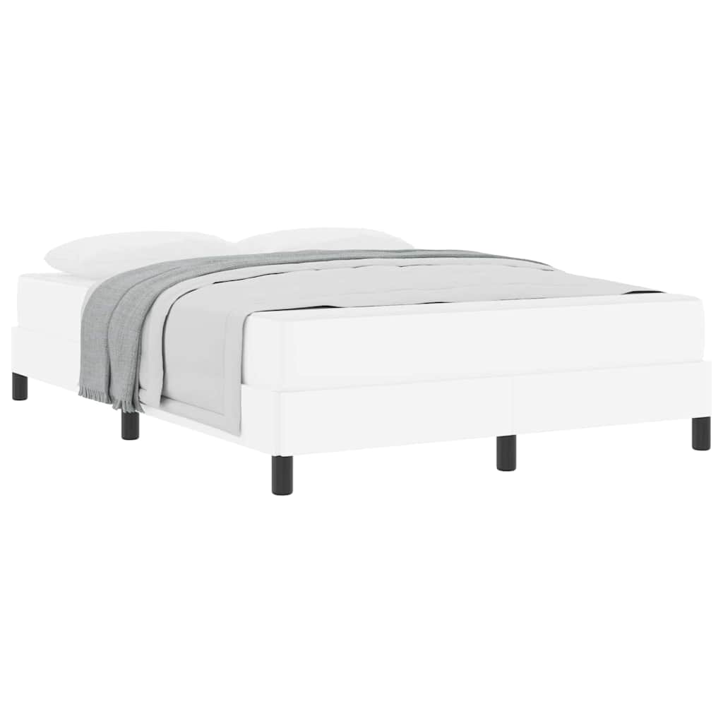 Lit avec matelas Blanc pur 140 x 200 cm Faux cuir - XIOS