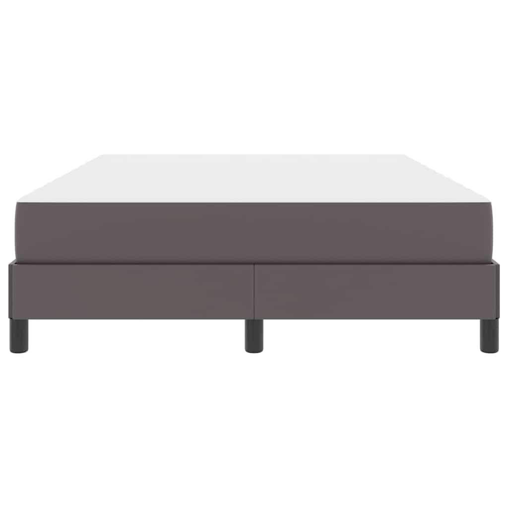 Lit avec matelas Gris 140 x 200 cm Faux cuir - XIOS
