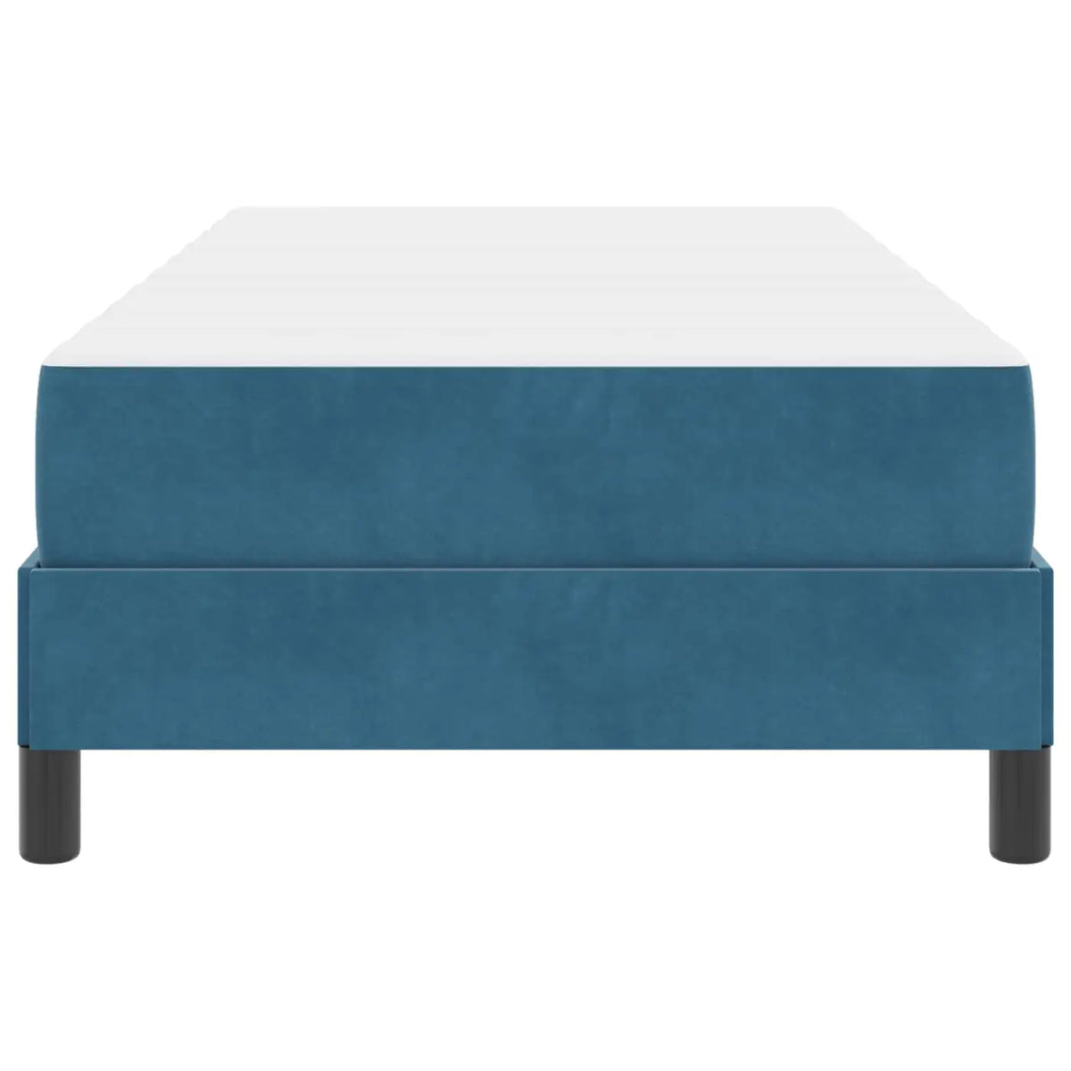 Lit à ressorts avec matelas Bleu foncé 90 x 200 cm tissu - XIOS