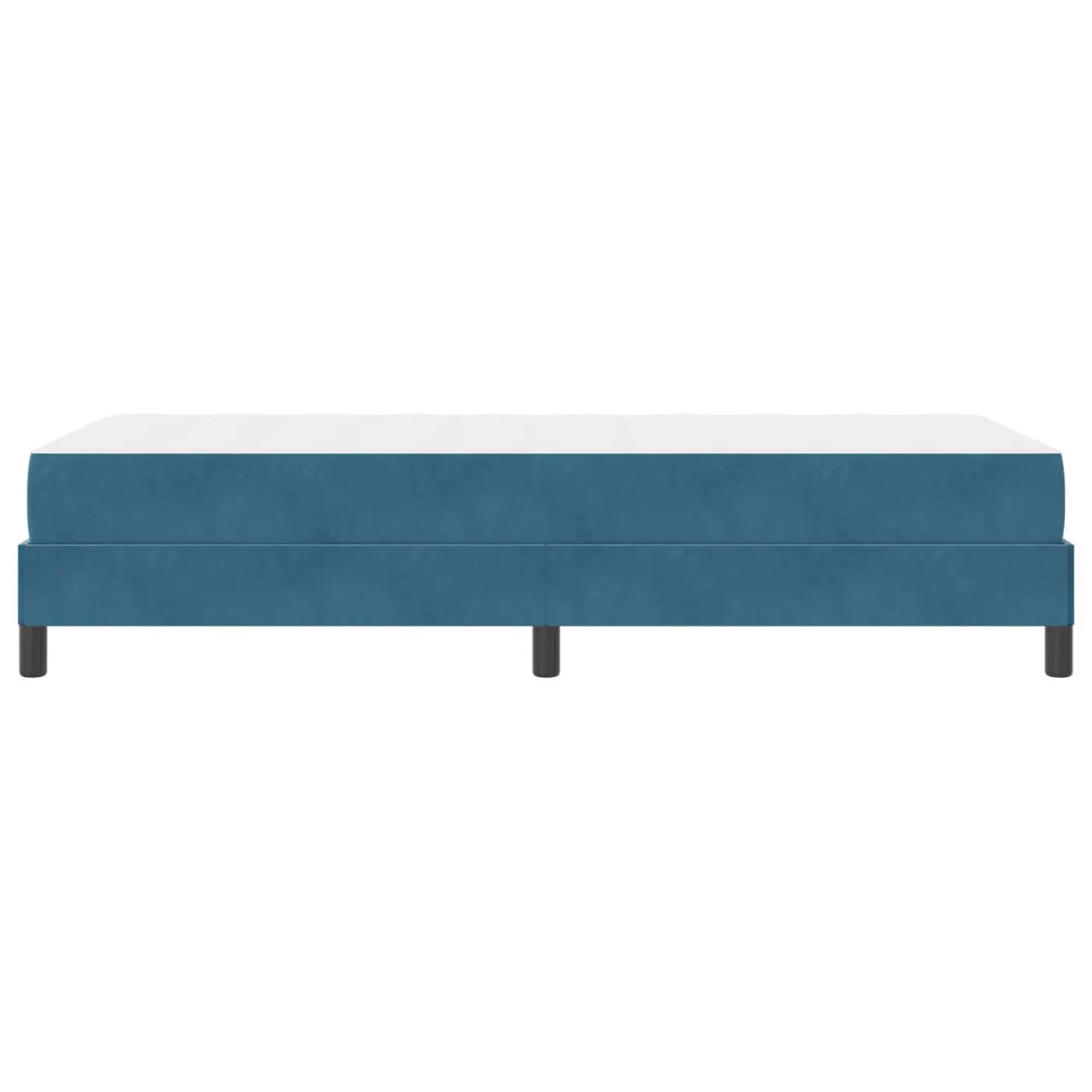 Lit à ressorts avec matelas Bleu foncé 90 x 200 cm tissu - XIOS
