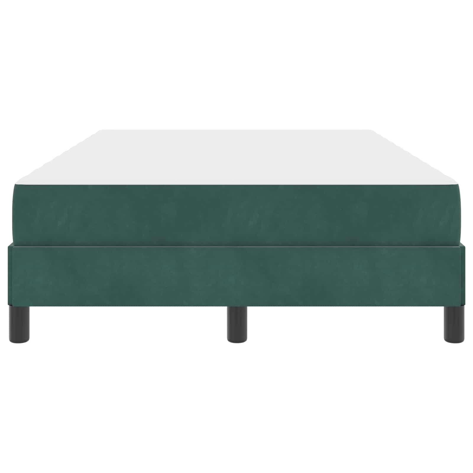 Lit à ressorts avec matelas Vert foncé 120 x 190 cm tissu - XIOS