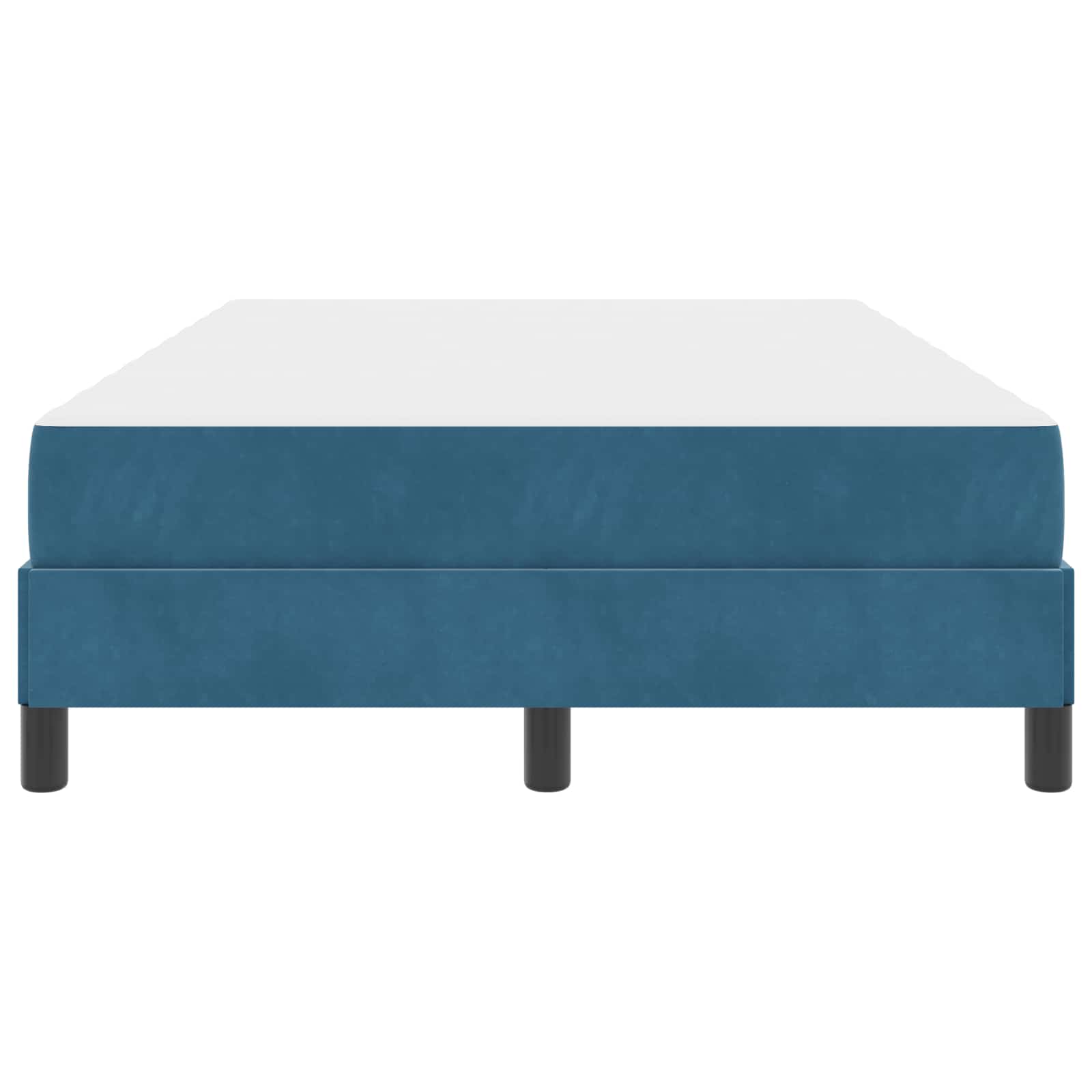 Lit à ressorts avec matelas Bleu foncé 120 x 190 cm tissu