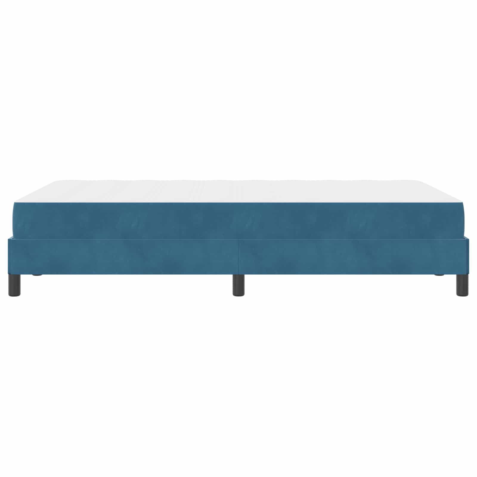 Lit à ressorts avec matelas Bleu foncé 120 x 190 cm tissu