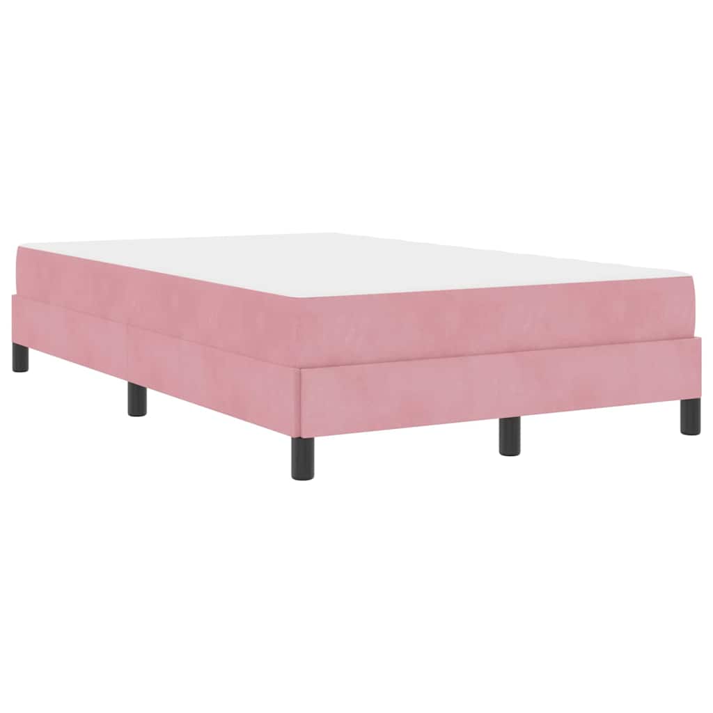 Lit à ressorts avec matelas Rose 120 x 210 cm tissu - XIOS
