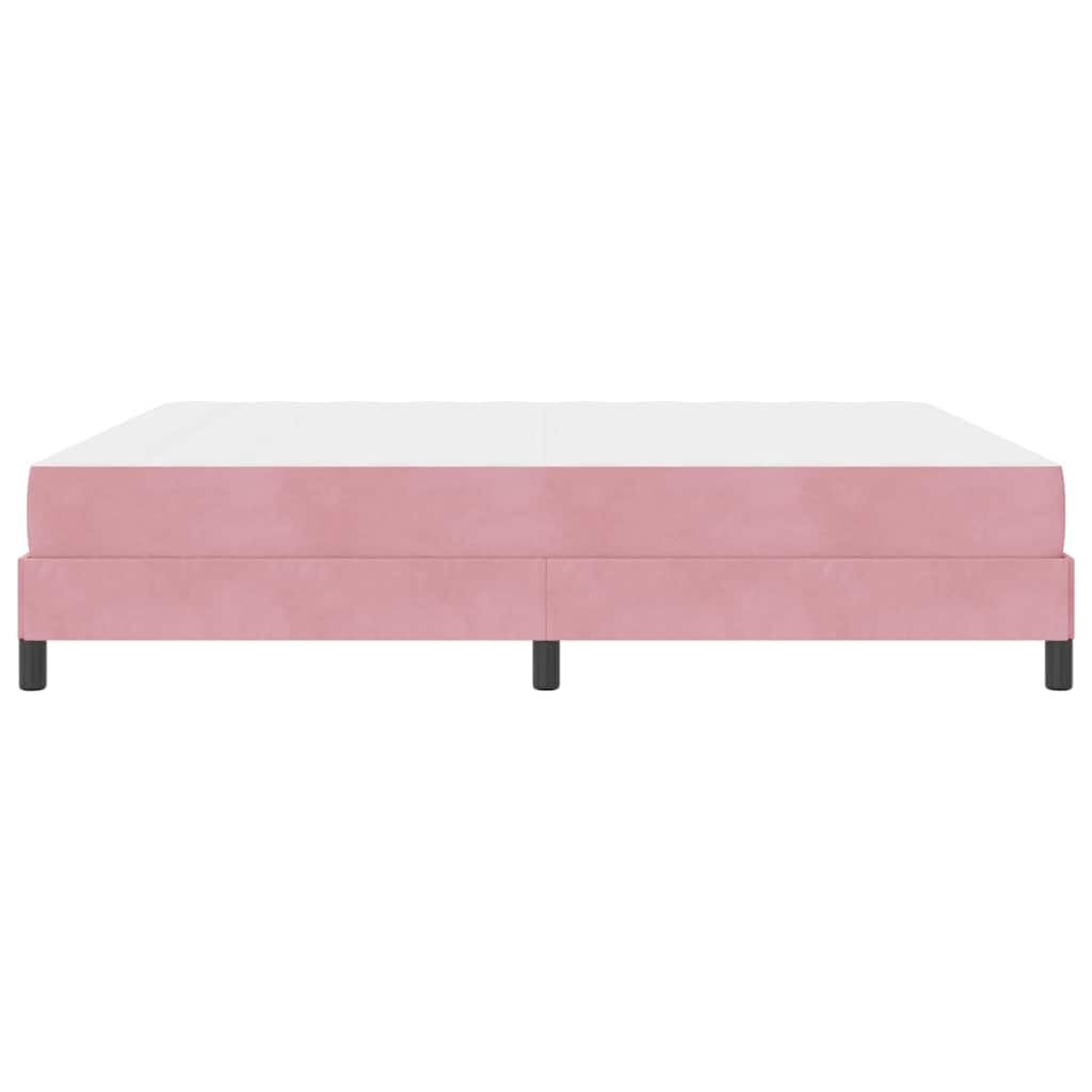 Lit à ressorts avec matelas Rose 180 x 210 cm tissu - XIOS