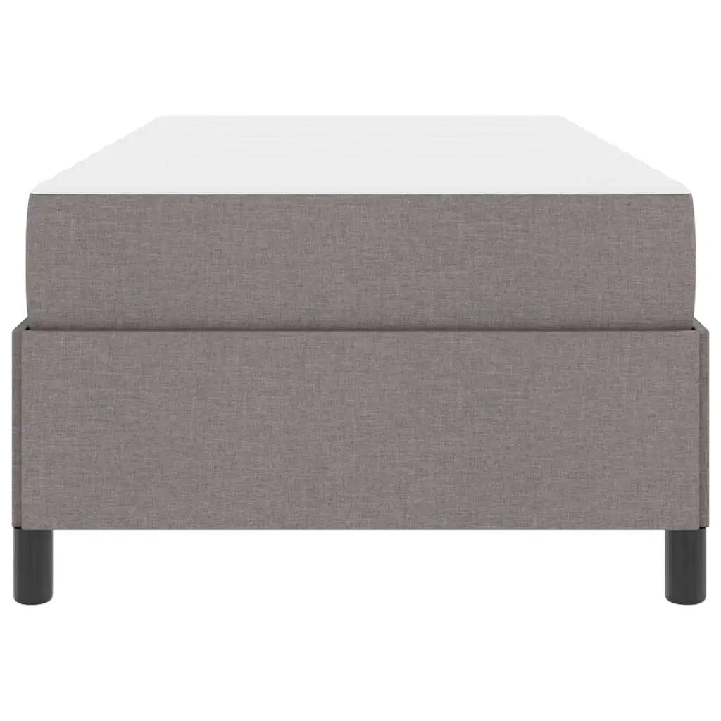 Lit à ressorts Taupe 80 x 200 cm tissu - XIOS