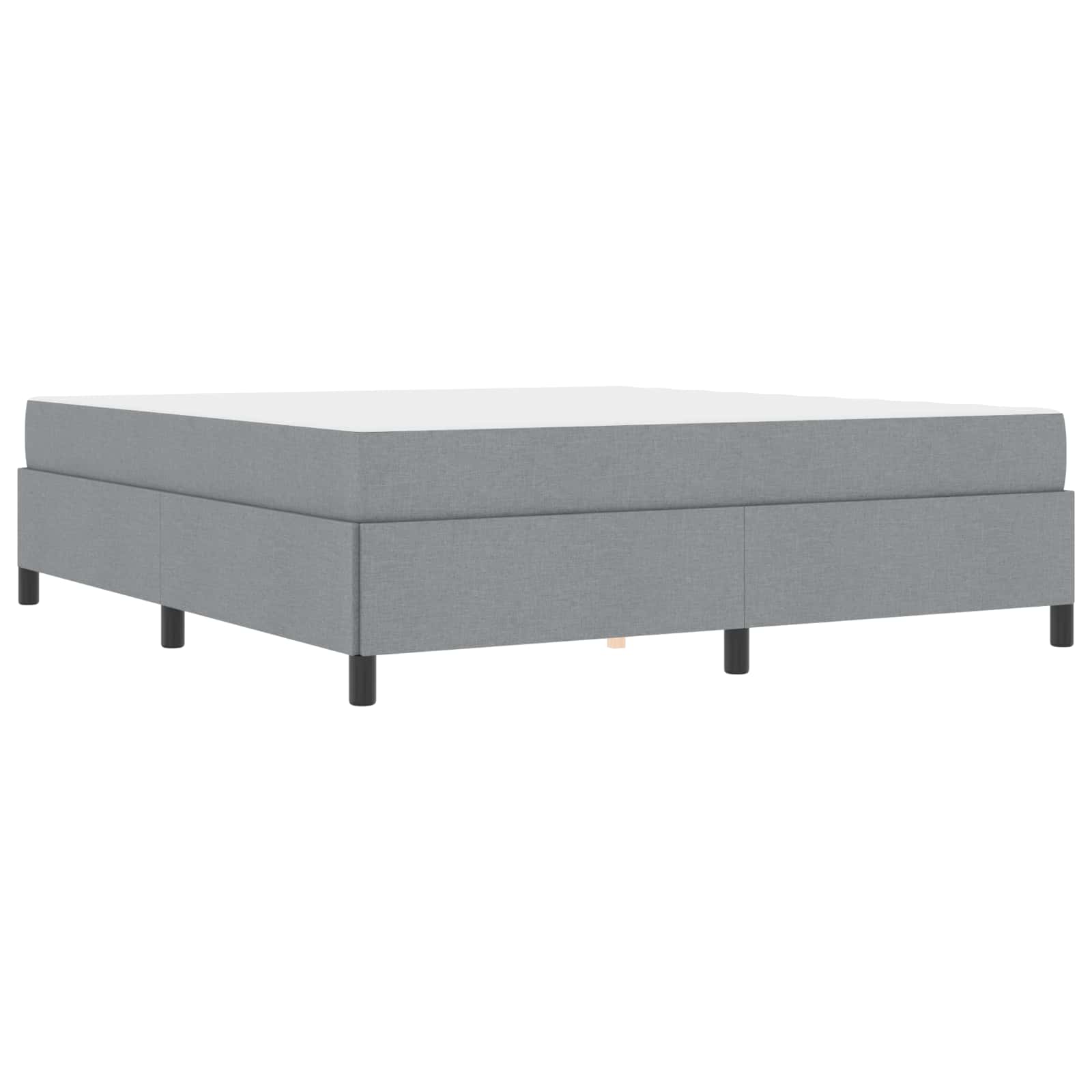 Lit à ressorts Gris clair 180 x 200 cm tissu - XIOS