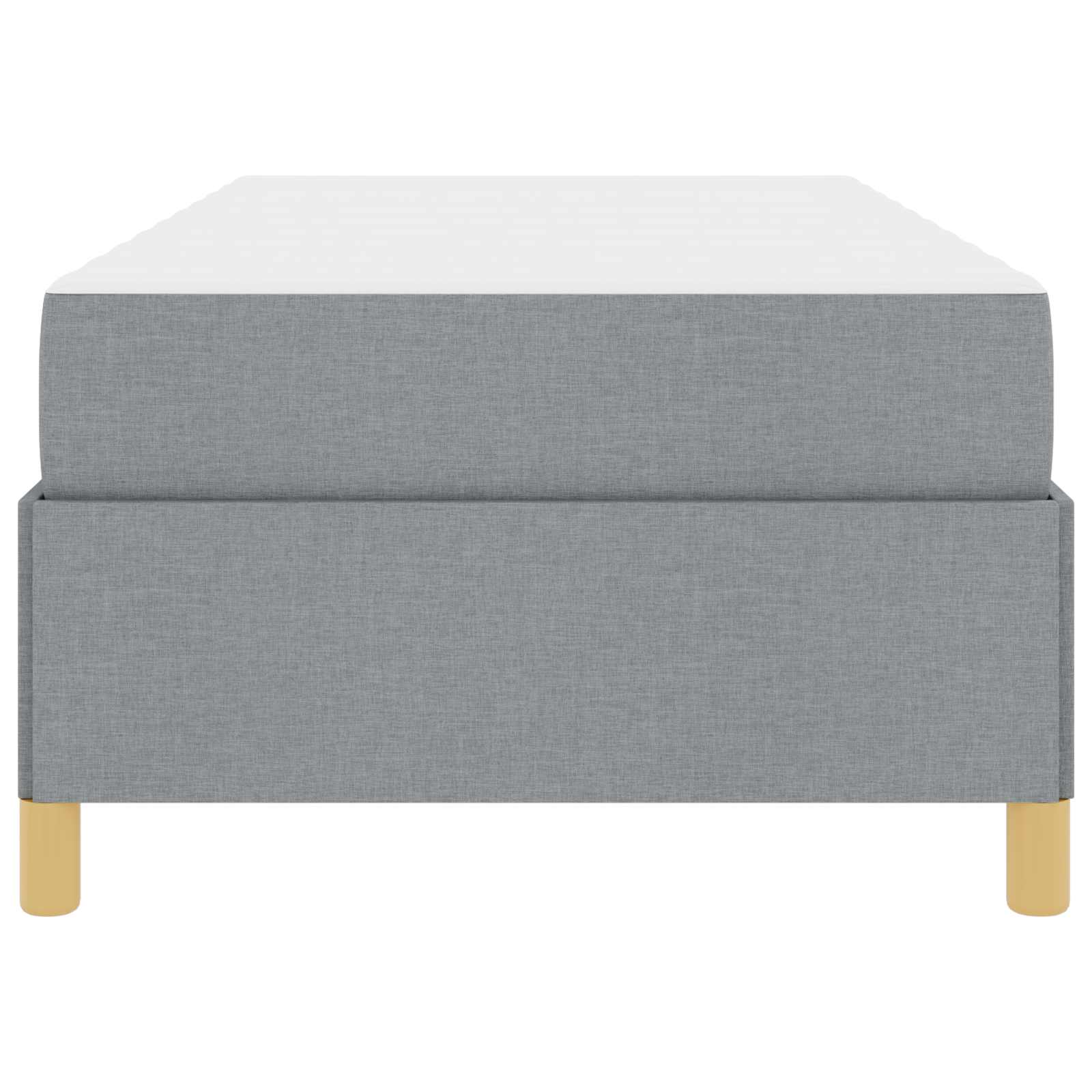 Cadre de lit Gris clair 80 x 200 cm tissu