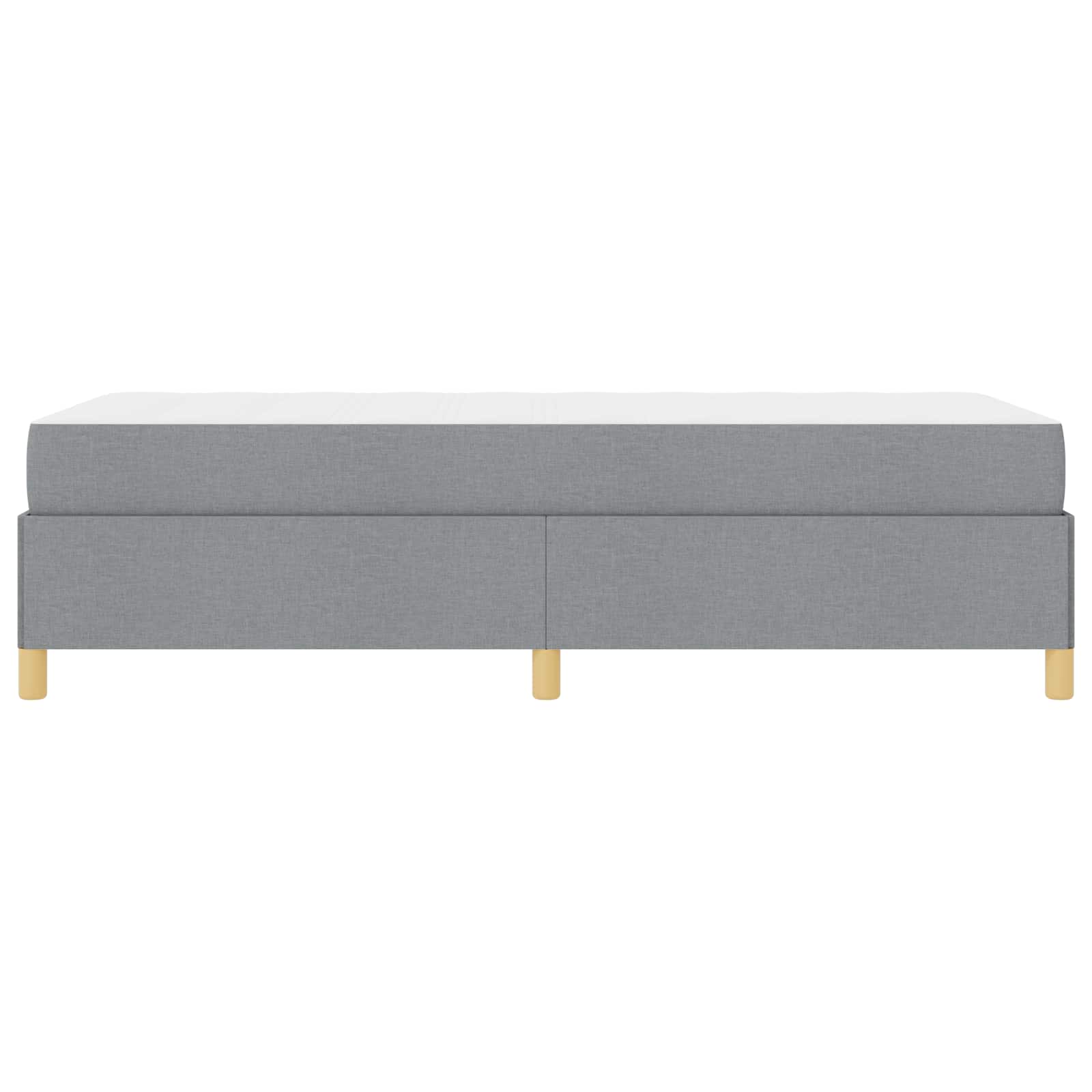Cadre de lit Gris clair 80 x 200 cm tissu