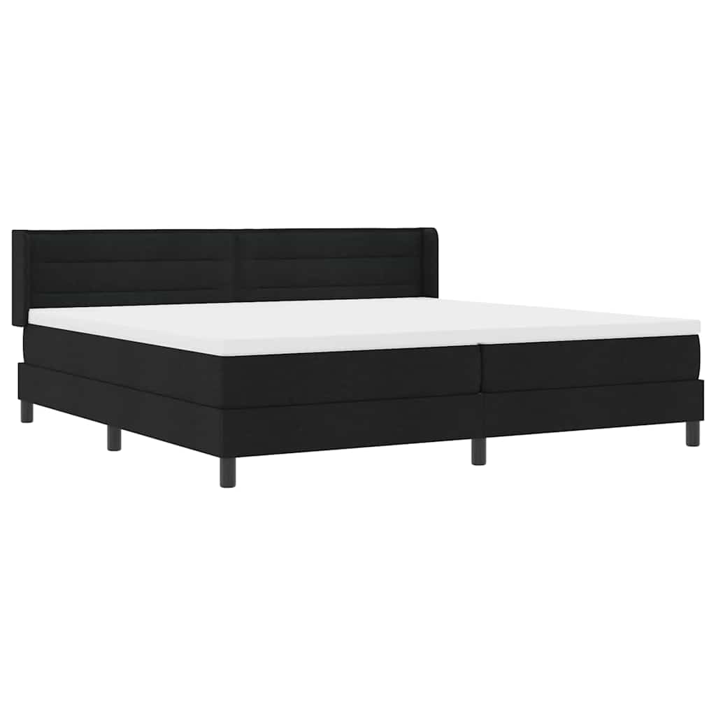 Lit boxspring avec matelas avec matelas Noir 200 x 200 cm