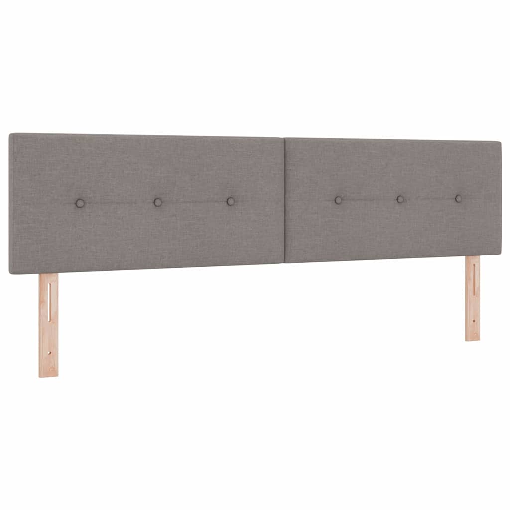 Lit à ressorts avec matelas Taupe 200 x 180 cm Polyester - XIOS
