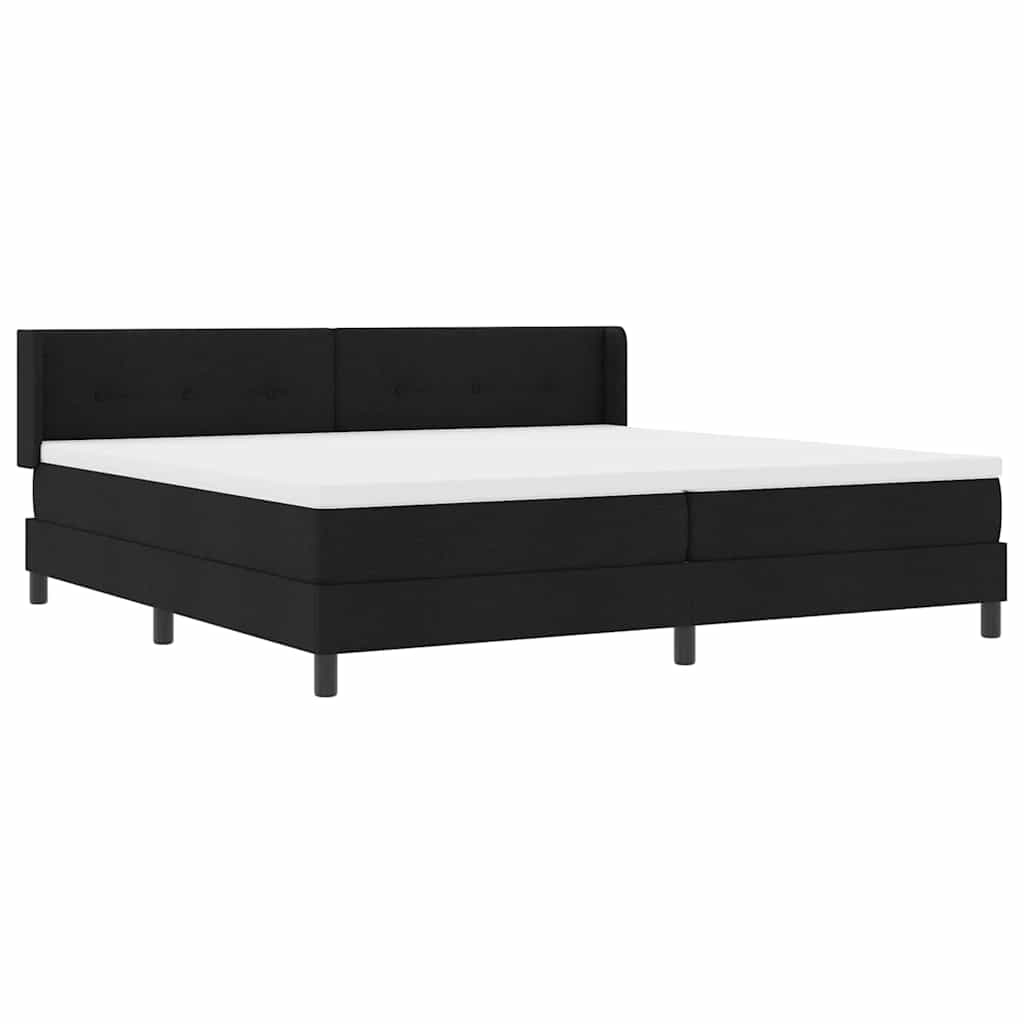 Lit boxspring avec matelas avec matelas Noir 200 x 200 cm