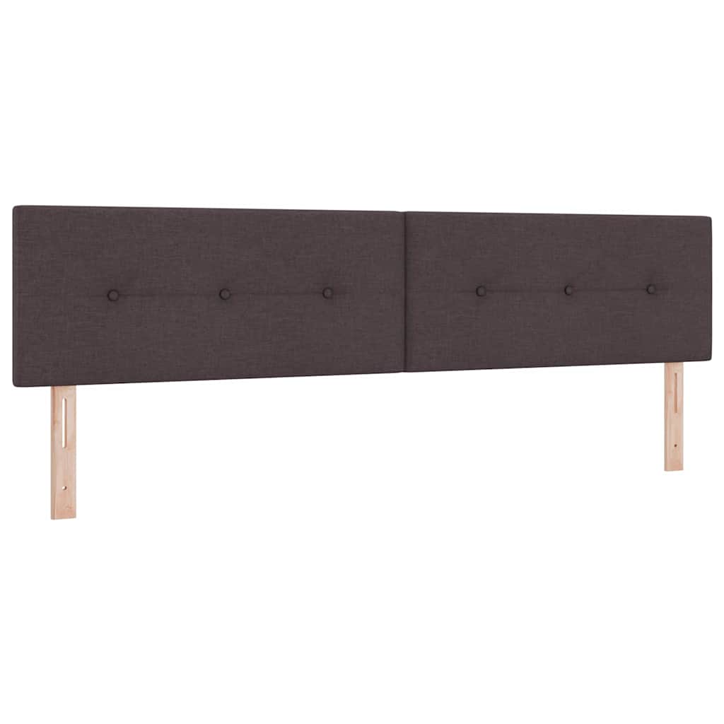 Lit boxspring avec matelas Marron foncé 200 x 200 cm