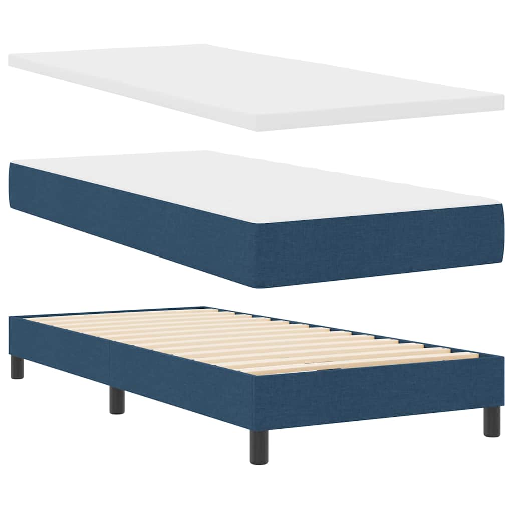 Lit boxspring avec matelas avec matelas Bleu 90 x 200 cm - XIOS