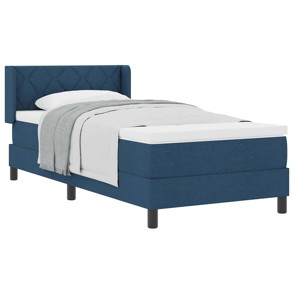 Lit boxspring avec matelas avec matelas Bleu 90 x 200 cm - XIOS