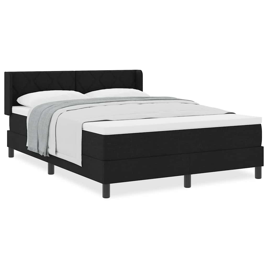Lit boxspring avec matelas avec matelas Noir 140 x 190 cm - XIOS