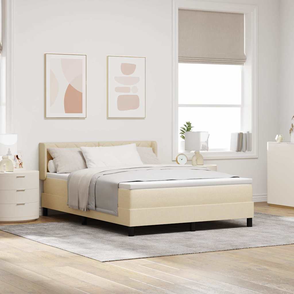 Lit boxspring avec matelas avec matelas Crème 160 x 200 cm - XIOS