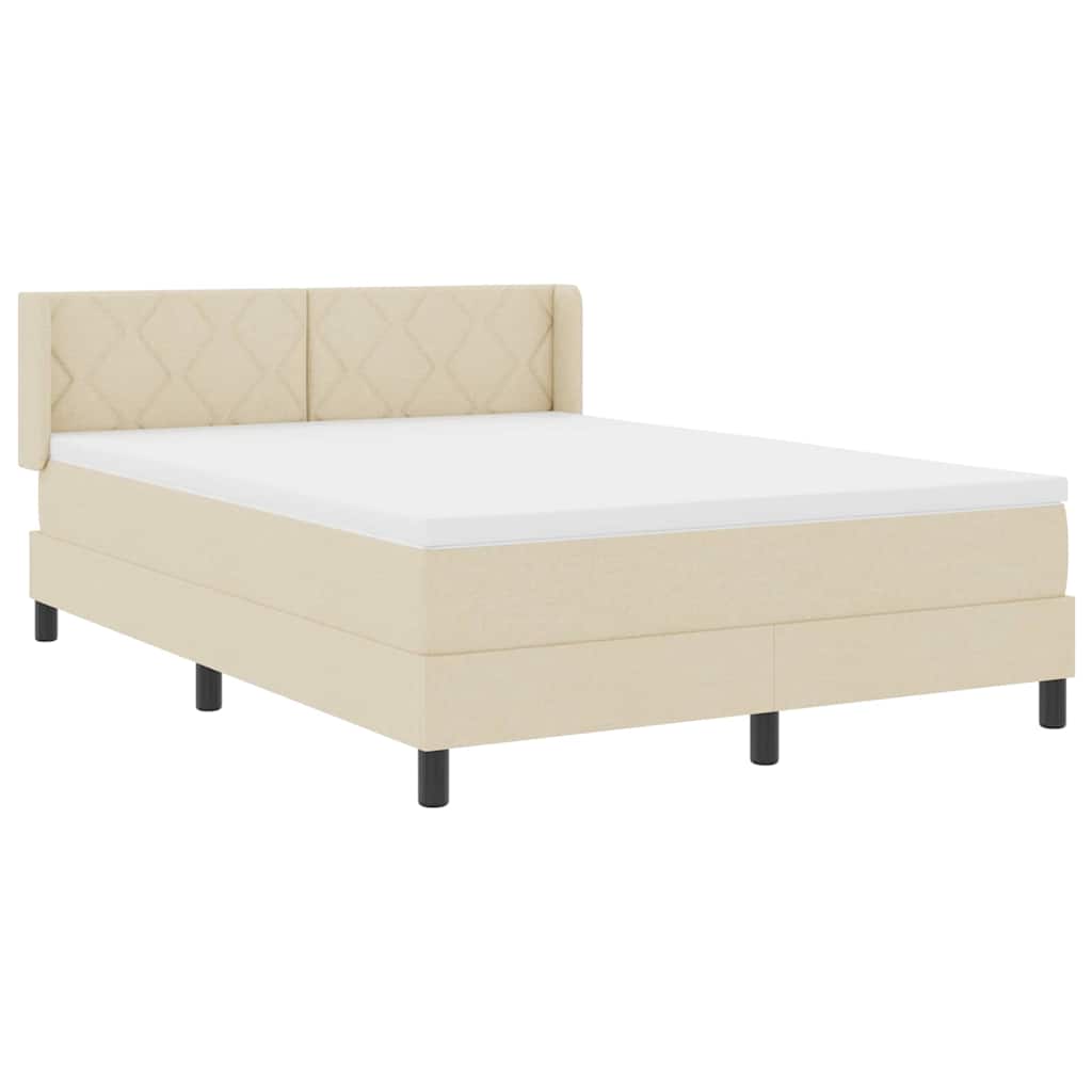Lit boxspring avec matelas avec matelas Crème 160 x 200 cm - XIOS