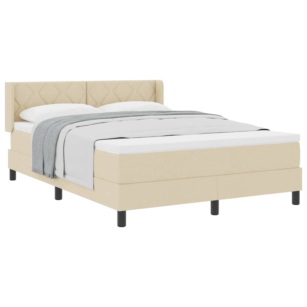 Lit boxspring avec matelas avec matelas Crème 160 x 200 cm - XIOS