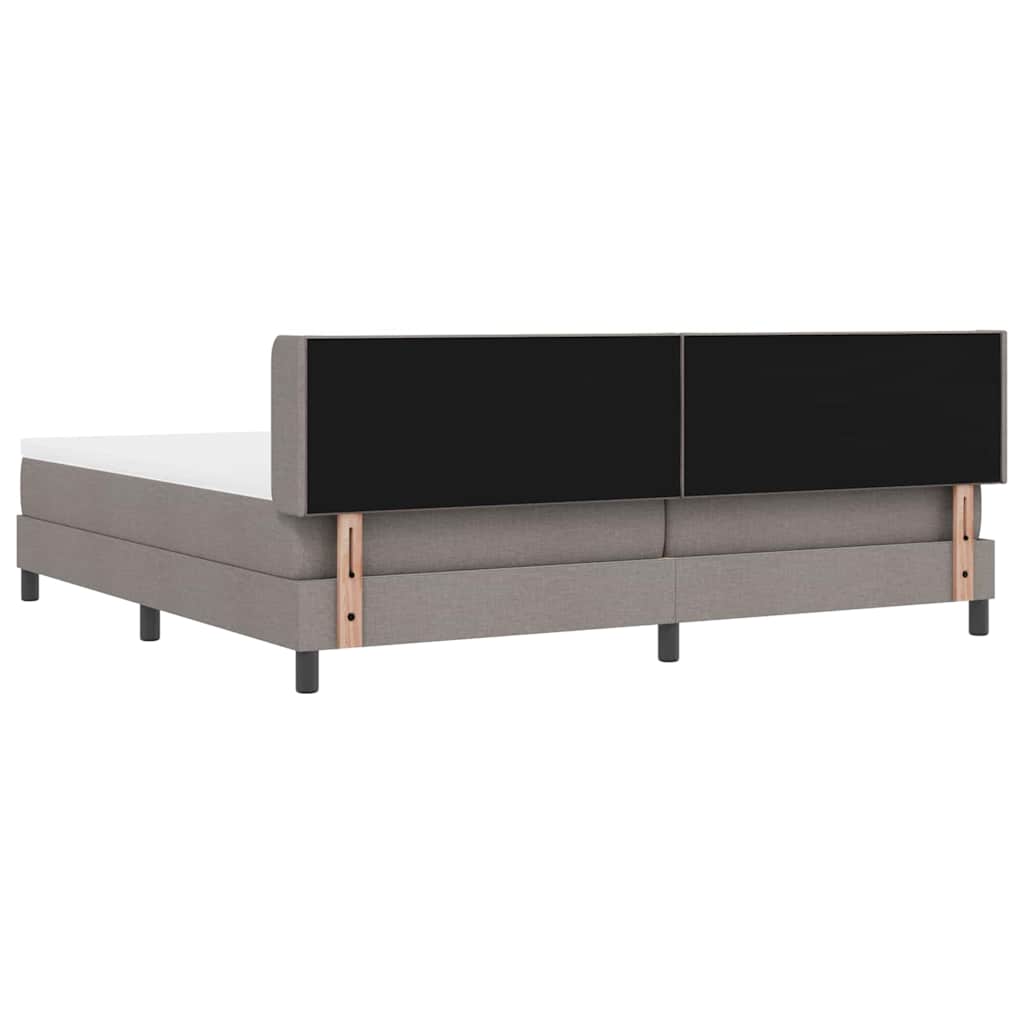 Lit boxspring avec matelas avec matelas Taupe 200 x 200 cm