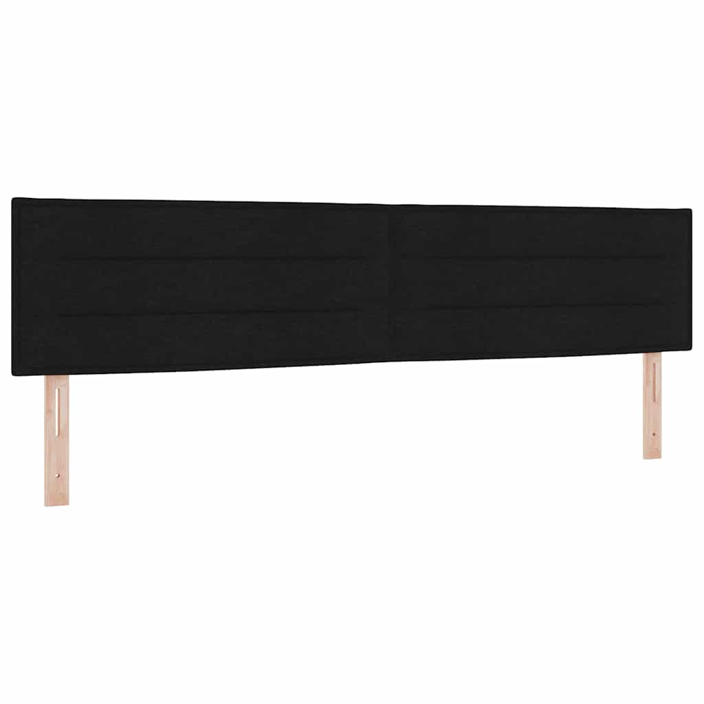 Lit à ressorts Noir et blanc et noir 200 x 200 cm Mousse