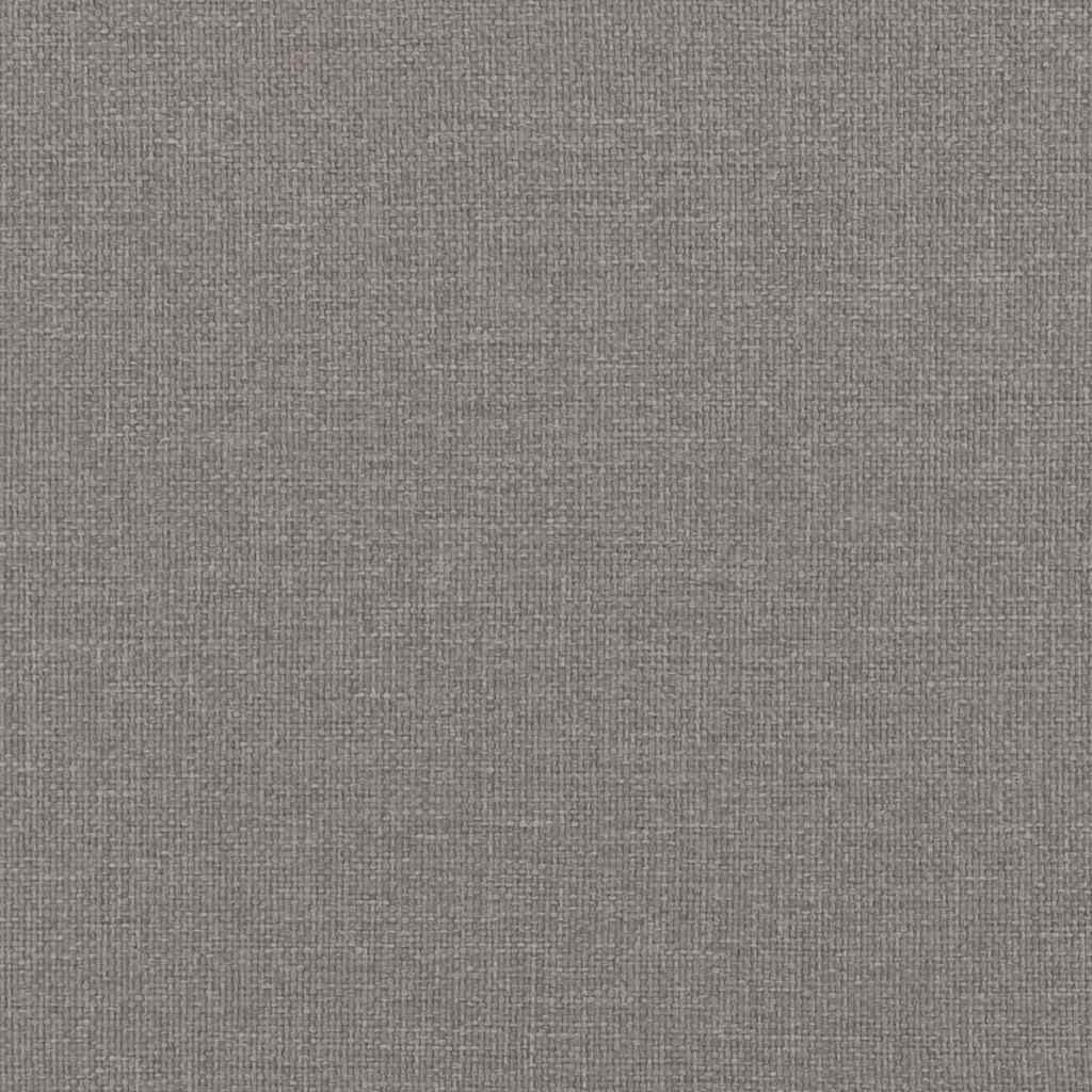Lit à Ressorts avec matelas Taupe 200 x 200 cm tissu
