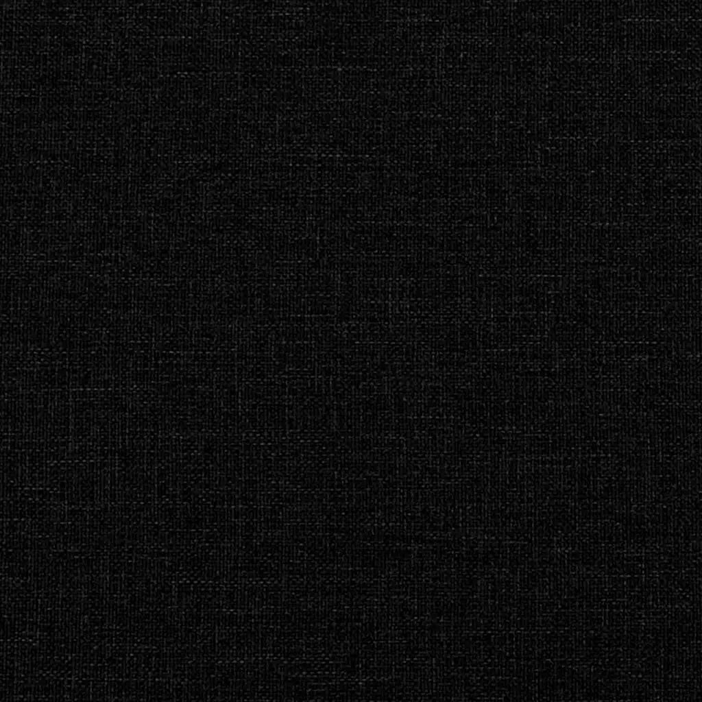 Lit à ressorts avec tête de lit Noir 160 x 200 cm tissu - XIOS
