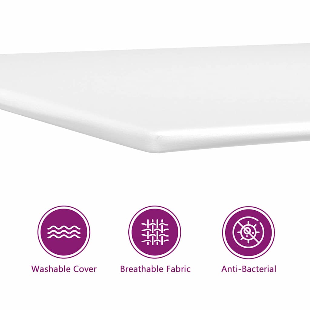 Lit à ressorts avec tête de lit Gris clair 140 x 190 cm Velours - XIOS