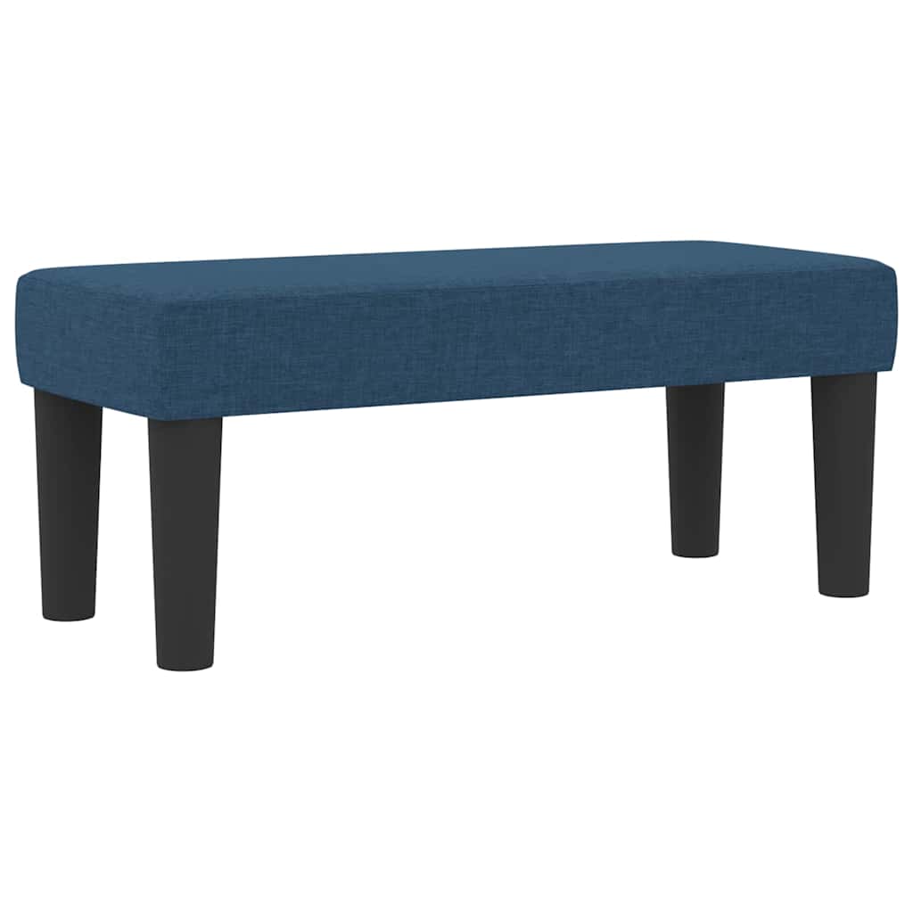 Lit à ressorts avec matelas Bleu 80 x 200 cm tissu - XIOS