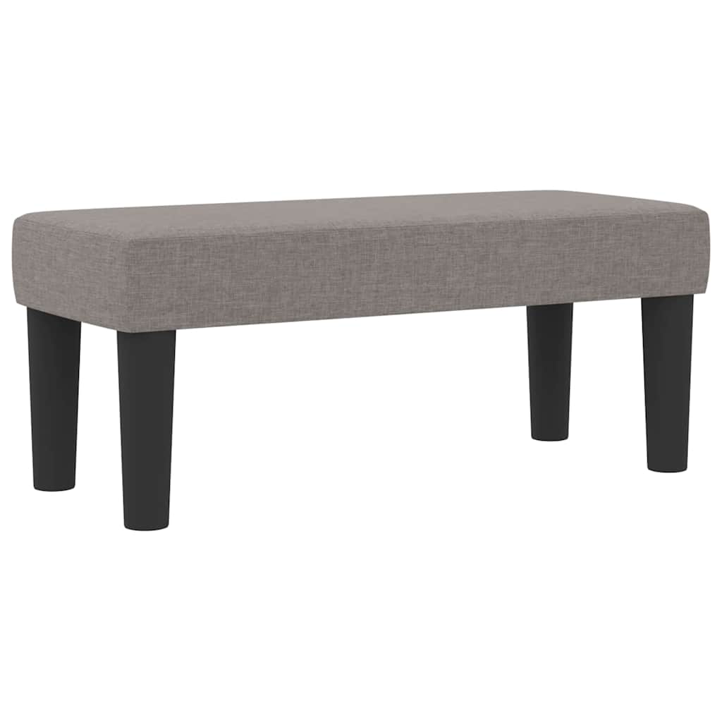 Lit à ressorts avec matelas Taupe 90 x 190 cm tissu - XIOS