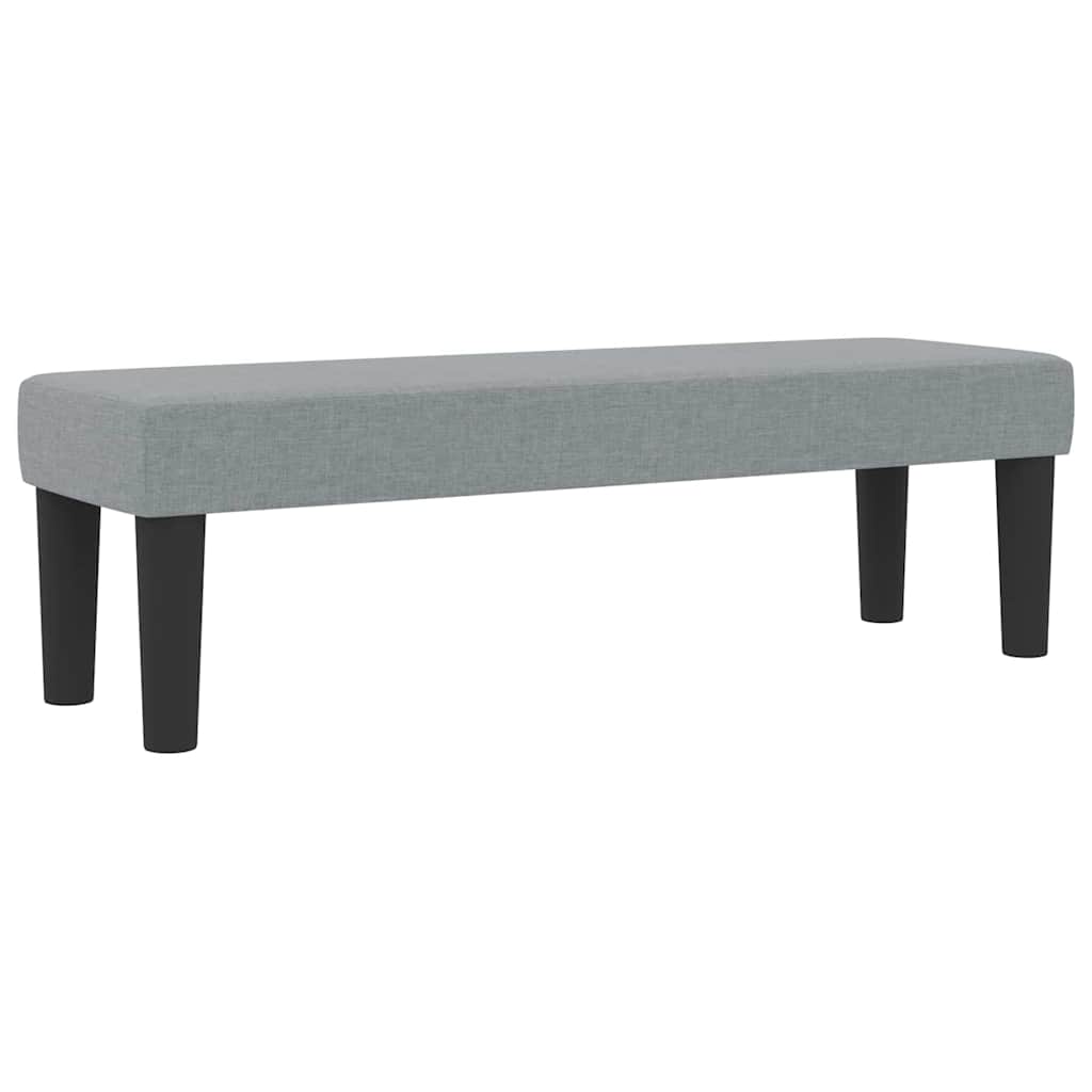 Lit à ressorts avec matelas Gris clair 140 x 200 cm tissu - XIOS