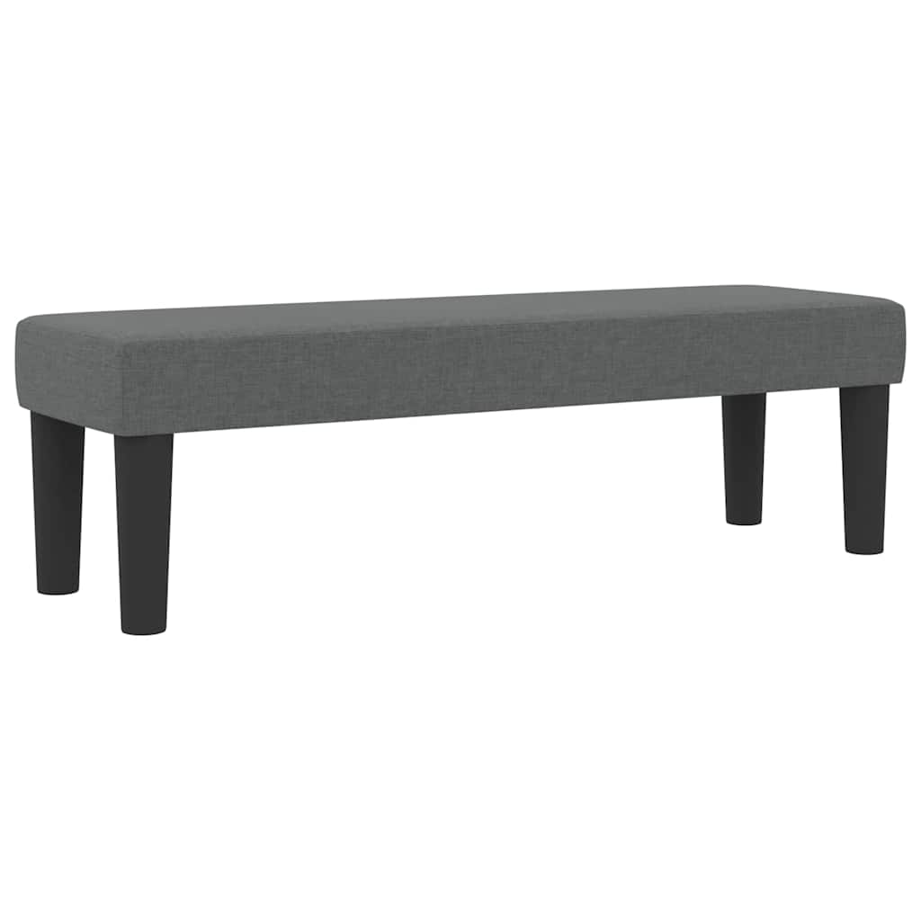 Lit à ressorts avec matelas Gris foncé 140 x 200 cm tissu - XIOS