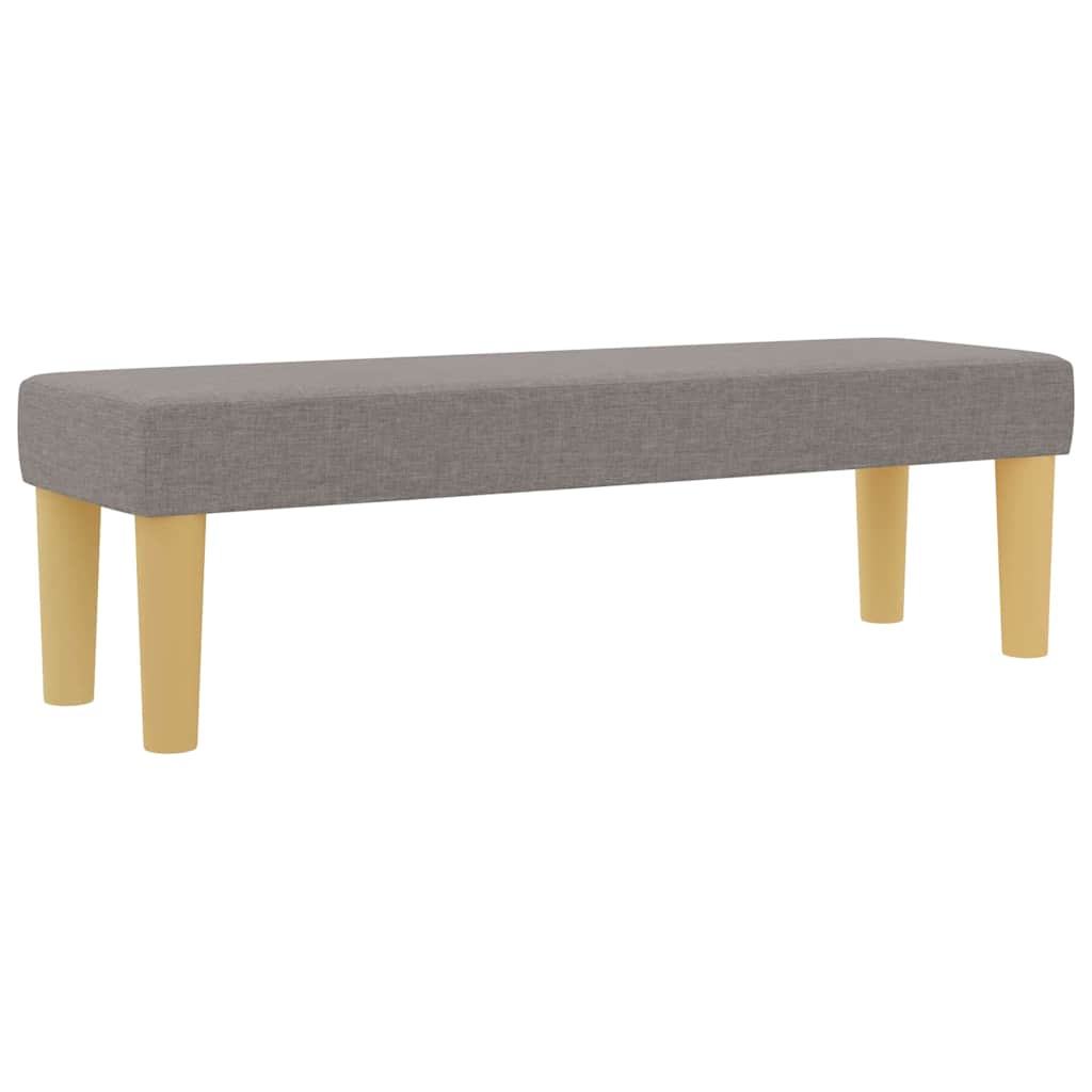 Lit à ressorts avec matelas Taupe 160 x 200 cm tissu - XIOS