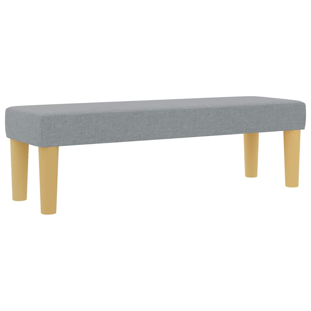 Lit à ressorts avec matelas Gris clair 160 x 200 cm tissu - XIOS