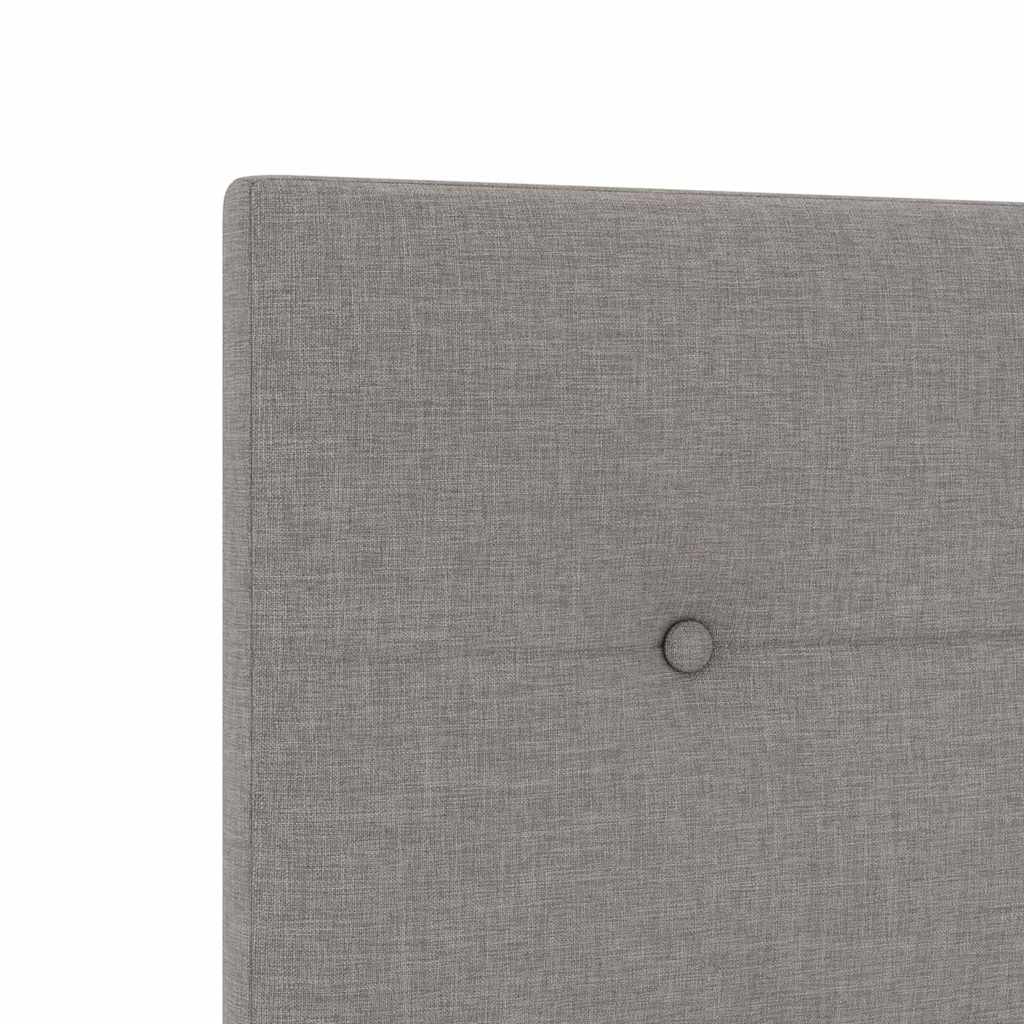 Cadre de lit avec tête de lit Taupe 160 x 200 cm tissu - XIOS