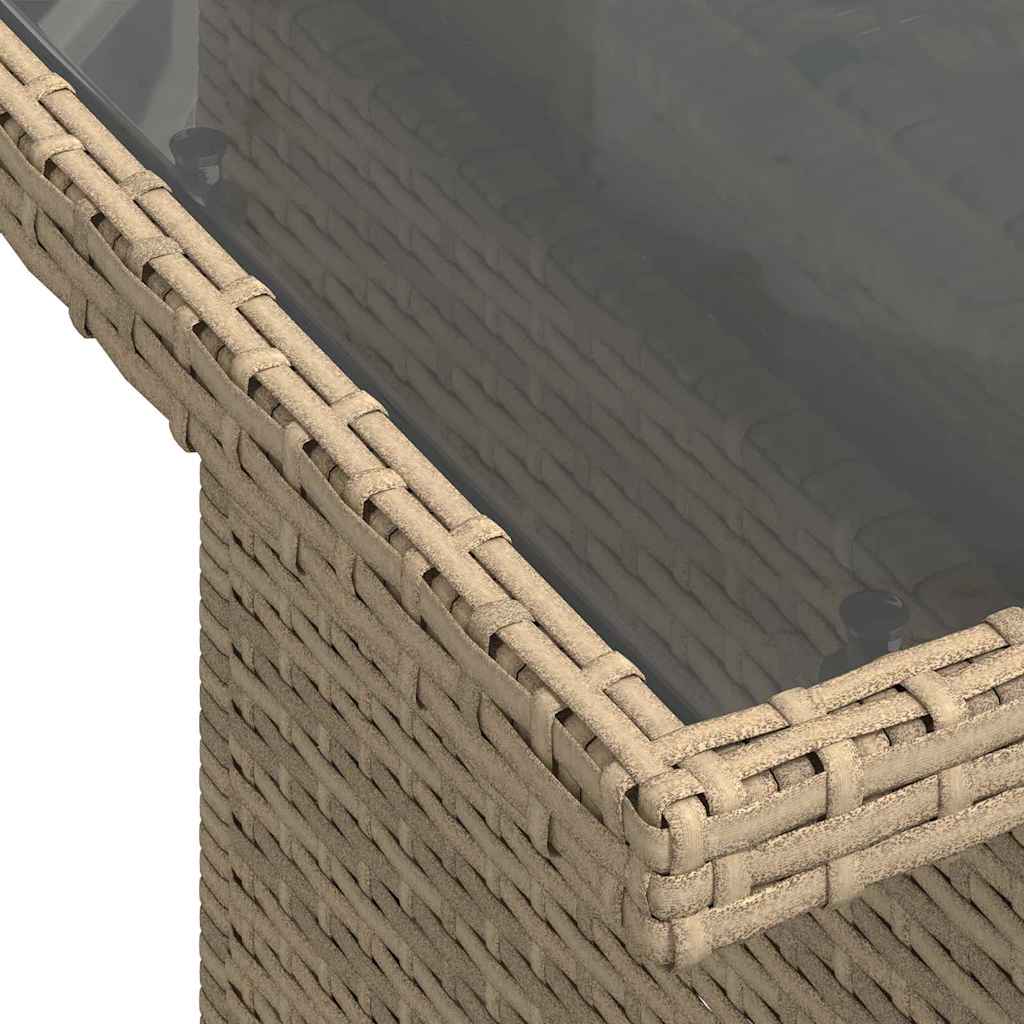 Ensemble de canapé de jardin 8 pcs Beige Poly rotin - XIOS