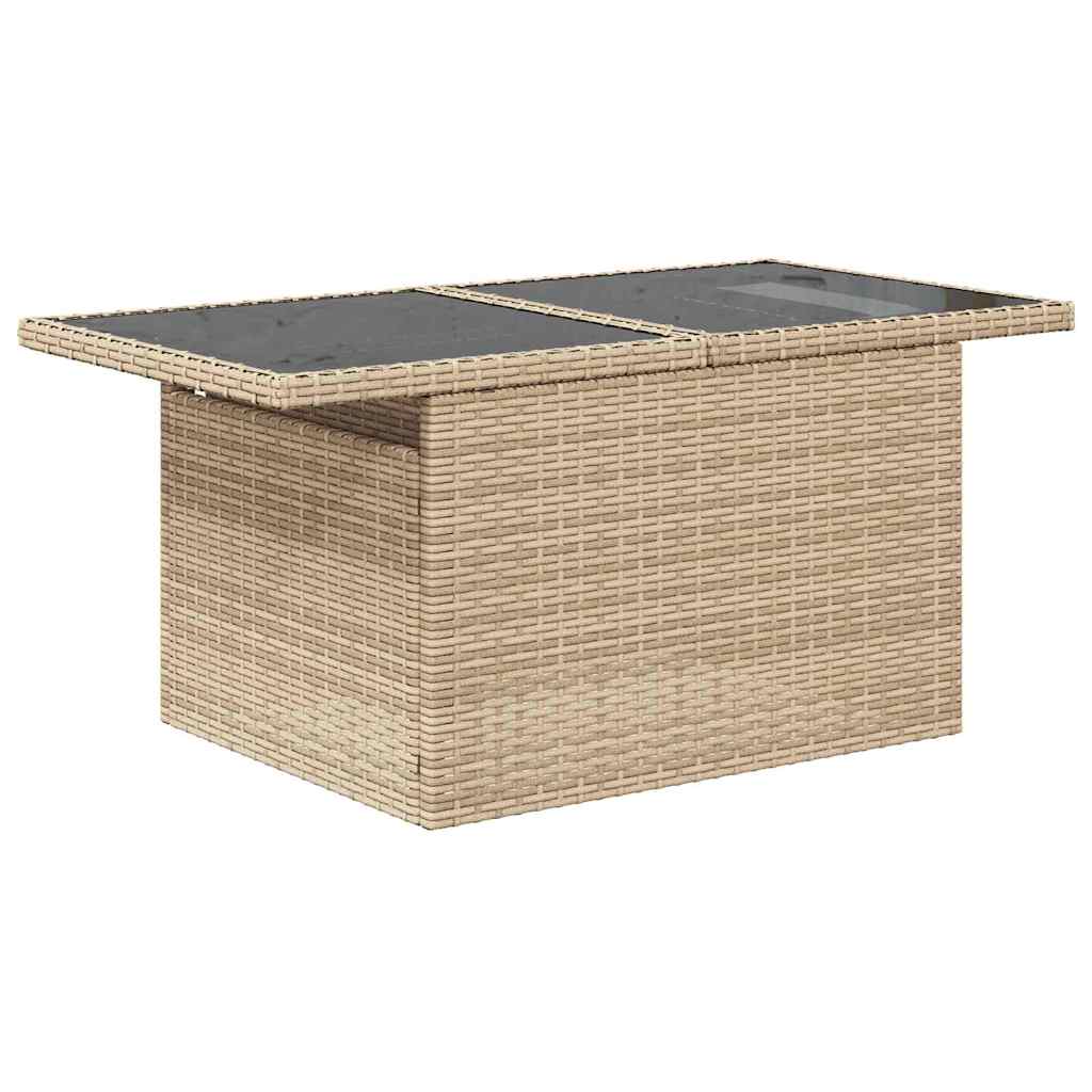 Ensemble de canapé de jardin 8 pcs Beige Poly rotin - XIOS