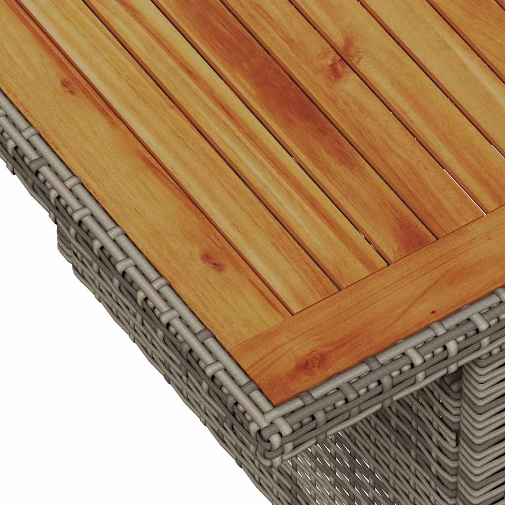 Ensemble de canapé de jardin 8 pcs Gris Poly rotin - XIOS