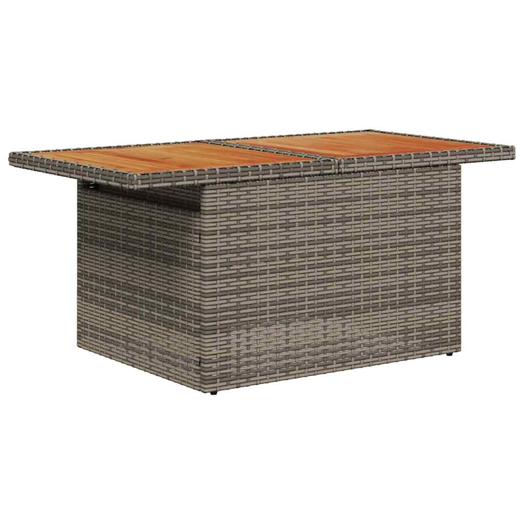 Ensemble de canapé de jardin 9 pcs Gris Poly rotin - XIOS