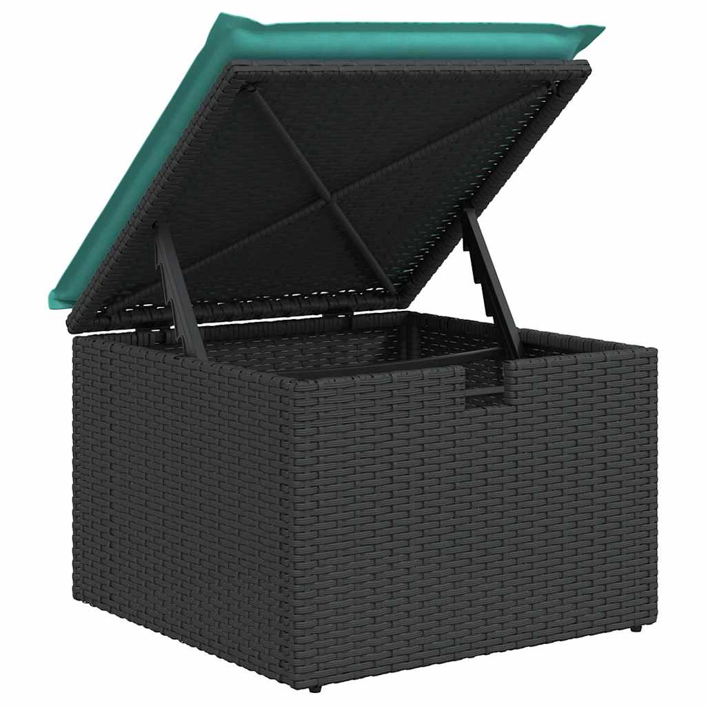 Ensemble de Canapés avec coussin 9 pcs Noir polyrotin - XIOS