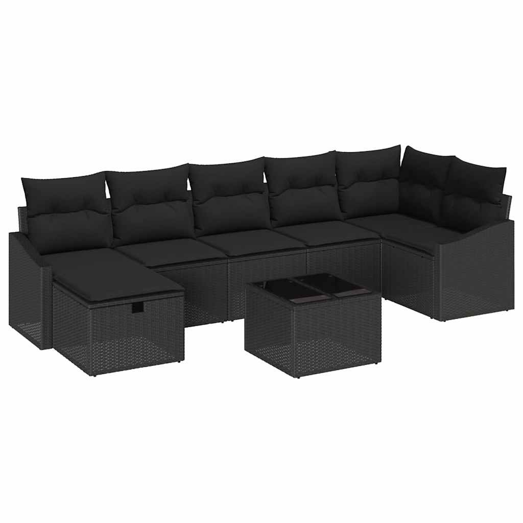 Ensemble de Canapés avec coussin avec stockage 8 pcs polyrotin - XIOS