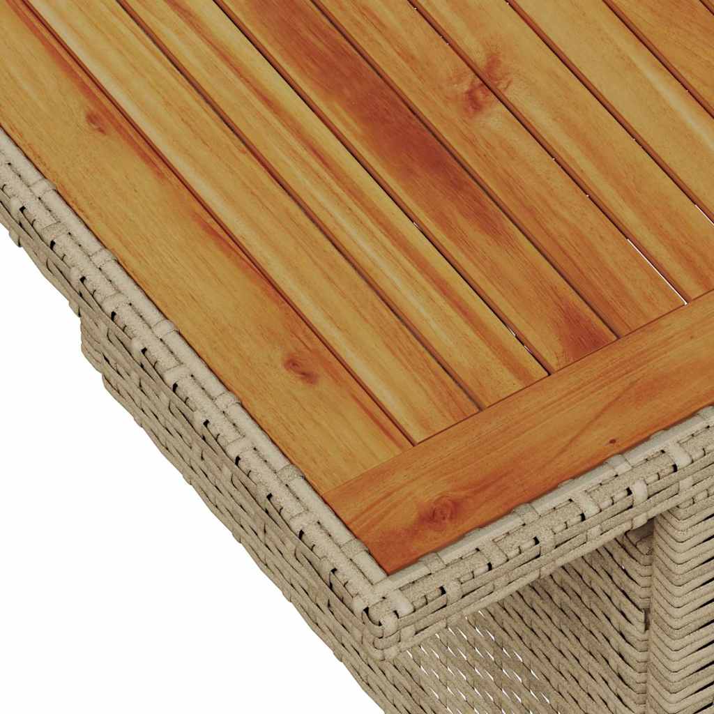 Ensemble de canapé de jardin avec coussin 9 pcs Beige polyrotin - XIOS