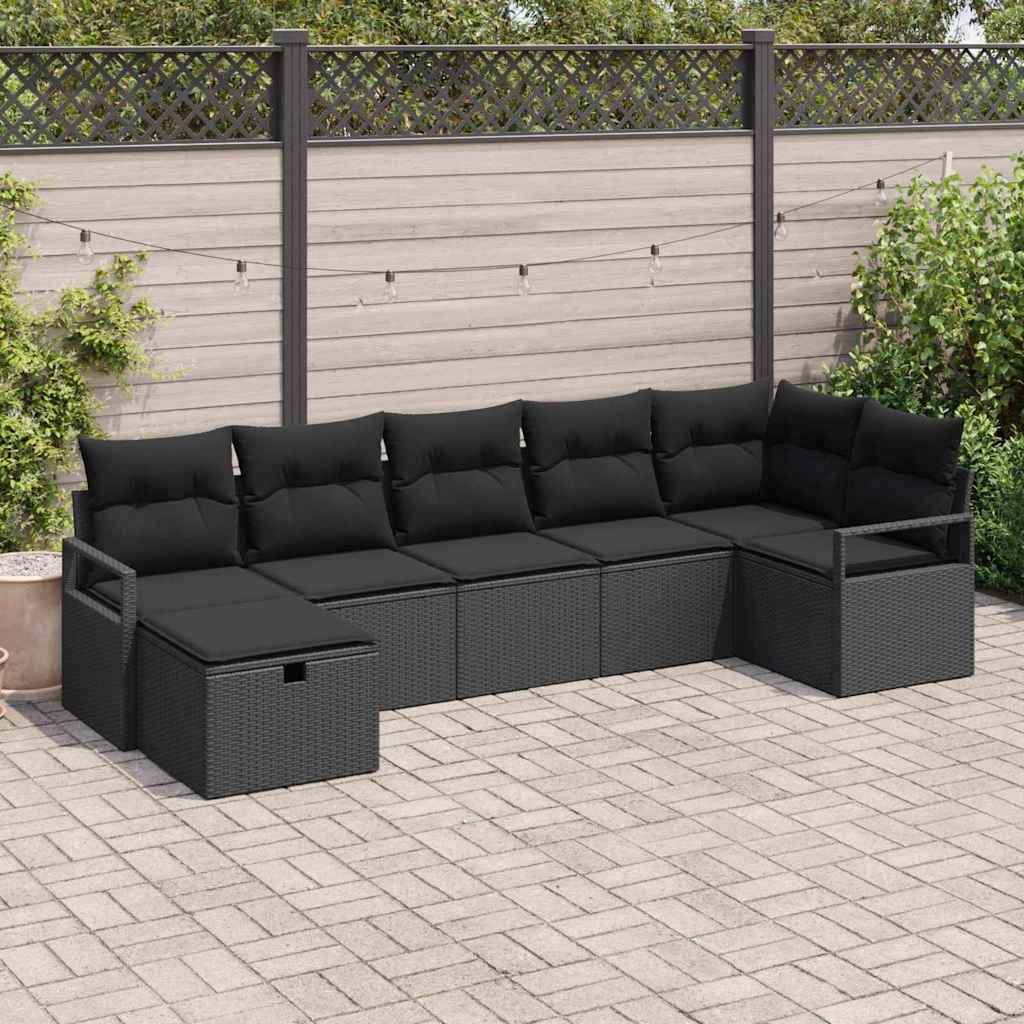 Ensemble de Canapés avec coussin 5 pcs polyrotin - XIOS