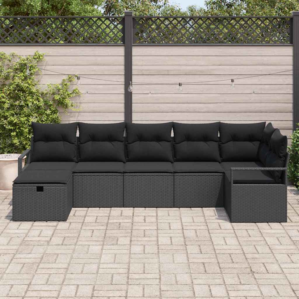 Ensemble de Canapés avec coussin 5 pcs polyrotin - XIOS