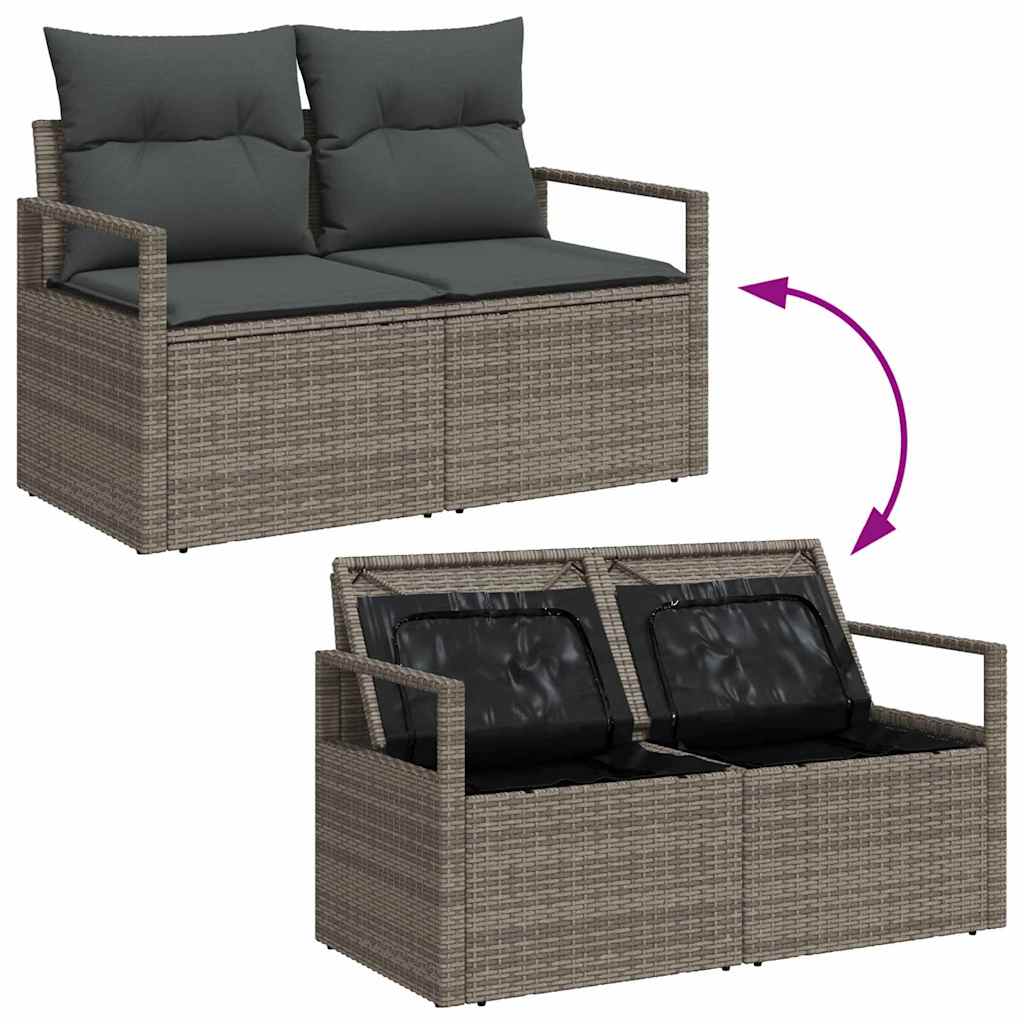 Ensemble de Canapés avec coussin 4 pcs polyrotin - XIOS