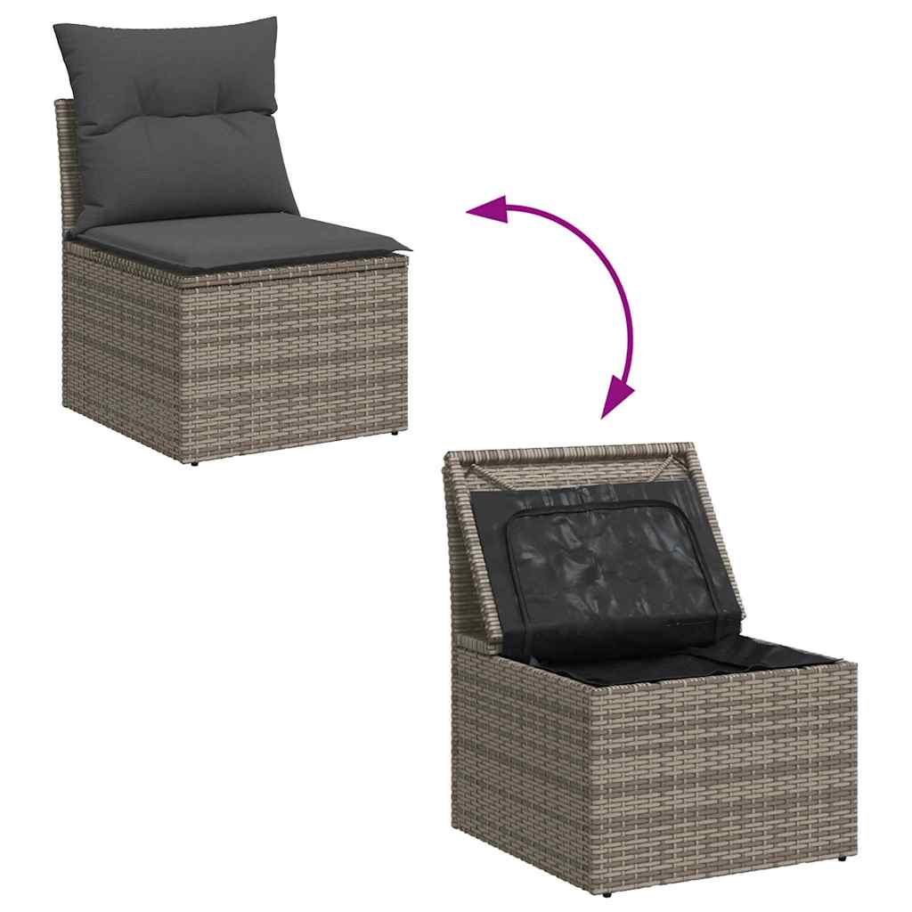 Ensemble de Canapés avec coussin 5 pcs polyrotin - XIOS